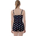 Death pattern - Halloween Tie Front Two Piece Tankini View2