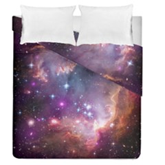 Galaxy Space Star Light Purple Duvet Cover Double Side (queen Size) by Mariart