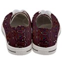 Hippy Boho Chestnut Warped Pattern Women s Low Top Canvas Sneakers View4