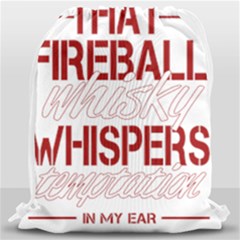 Fireball Whiskey Humor  Drawstring Bag (large) by crcustomgifts