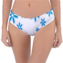 Star Flower Blue Reversible Classic Bikini Bottoms View3