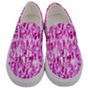 Pink Grunge Love Men s Canvas Slip Ons View1