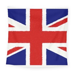 Union Jack Watercolor Drawing Art Square Tapestry (large) by picsaspassion