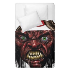 Krampus Devil Face Duvet Cover Double Side (single Size) by Celenk