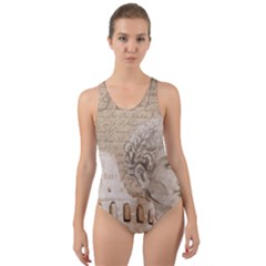 Colosseum Rome Caesar Background Cut-out Back One Piece Swimsuit