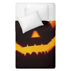 Pumpkin Helloween Face Autumn Duvet Cover Double Side (single Size) by Celenk