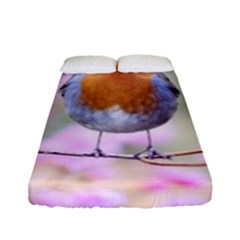 Spring Bird Bird Spring Robin Fitted Sheet (full/ Double Size) by Celenk