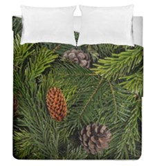 Branch Christmas Cone Evergreen Duvet Cover Double Side (queen Size) by Celenk