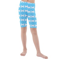 Dog Bone Background Dog Bone Pet Kids  Mid Length Swim Shorts by Celenk