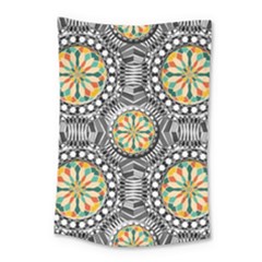 Beveled Geometric Pattern Small Tapestry by linceazul