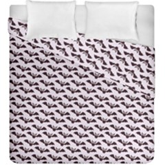 Halloween Lilac Paper Pattern Duvet Cover Double Side (king Size) by Celenk