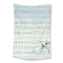 Vintage Blue Music Notes Small Tapestry View1