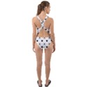 Black Pixel Skull Pirate Cut-Out Back One Piece Swimsuit View2