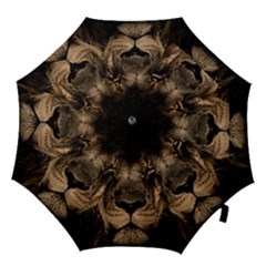 African Lion Mane Close Eyes Hook Handle Umbrellas (medium) by BangZart