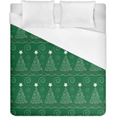 Christmas Tree Holiday Star Duvet Cover (california King Size) by Celenk