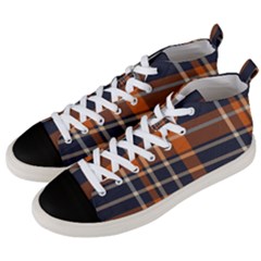 Abstract Background Pattern Textile 6 Men s Mid-top Canvas Sneakers by Celenk