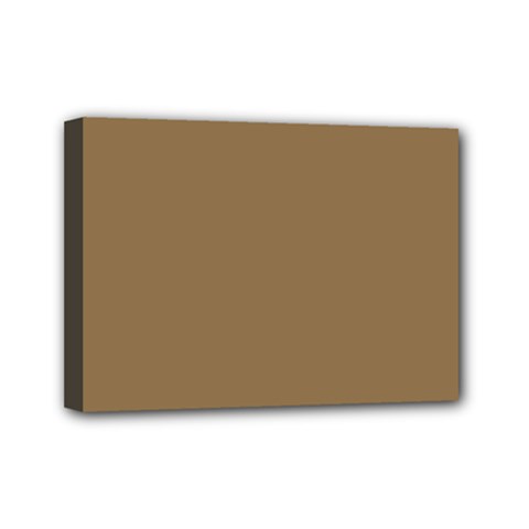 Brownish Mini Canvas 7  X 5 