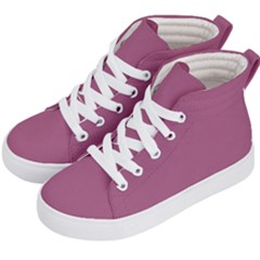 Rose Grey Kid s Hi-top Skate Sneakers by snowwhitegirl