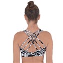 Polynoise Lowpoly Cross String Back Sports Bra View2