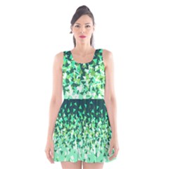 Green Disintegrate Scoop Neck Skater Dress by jumpercat