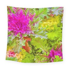 Colored Plants Photo Square Tapestry (large) by dflcprints