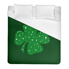 Sparkly Clover Duvet Cover (full/ Double Size) by Valentinaart