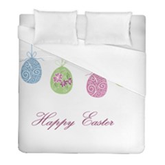 Easter Eggs Duvet Cover (full/ Double Size) by Valentinaart