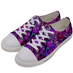 Purple Tie Dye Madness  Women s Low Top Canvas Sneakers by KirstenStar