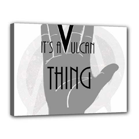 Vulcan Thing Canvas 16  X 12  by Howtobead