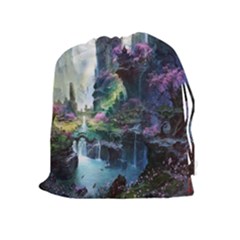 Fantastic World Fantasy Painting Drawstring Pouches (extra Large) by Sapixe