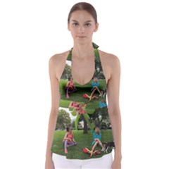 19688418 10155446220129417 1027902896 O - Walking With Daughter And Dog Babydoll Tankini Top by bestdesignintheworld