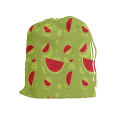 Watermelon Fruit Patterns Drawstring Pouches (extra Large) by Sapixe