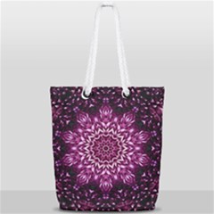 Background Abstract Texture Pattern Full Print Rope Handle Tote (small) by Sapixe