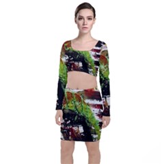 Collosium   Swards And Helmets 3 Long Sleeve Crop Top & Bodycon Skirt Set by bestdesignintheworld