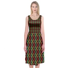 African Design Midi Sleeveless Dress by swaliyajiclothing