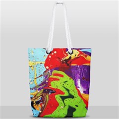 Untitled Island 5 Full Print Rope Handle Tote (small) by bestdesignintheworld