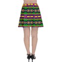 Distorted colorful shapes and stripes                                         Panel Skirt View2