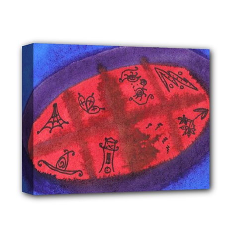 Red Egg Deluxe Canvas 14  X 11  by snowwhitegirl