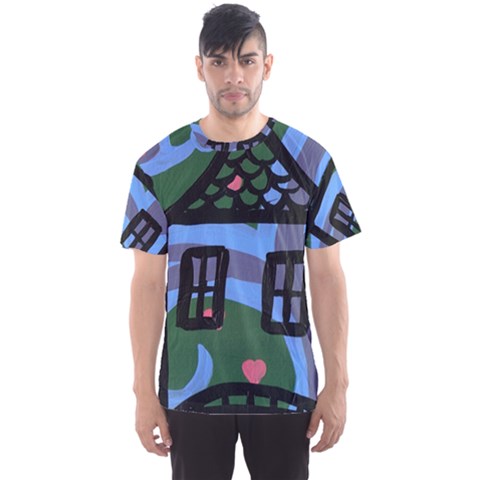 Smiling House Men s Sports Mesh Tee by snowwhitegirl