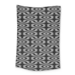 Monochrome Centipede Arabesque Small Tapestry by linceazul