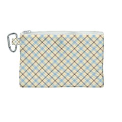 Plaid 2 Canvas Cosmetic Bag (medium) by dressshop