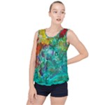 Underwater Summer Bubble Hem Chiffon Tank Top