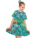 Underwater Summer Kids  Short Sleeve Shirt Dress