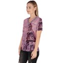 Ooh Lala Purple Rain Women s V-Neck Scrub Top View2