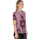 Ooh Lala Purple Rain Women s V-Neck Scrub Top View3