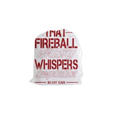 Fireball Whiskey Shirt Solid Letters 2016 Drawstring Pouch (small) by crcustomgifts