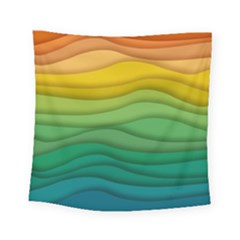 Background Waves Wave Texture Square Tapestry (small) by Sapixe