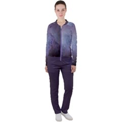 Orion Nebula Pastel Violet Purple Turquoise Blue Star Formation Casual Jacket And Pants Set