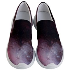 Eagle Nebula Wine Pink And Purple Pastel Stars Astronomy Women s Lightweight Slip Ons by genx