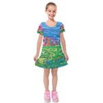 Our Town My Town Kids  Short Sleeve Velvet Dress